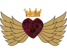 #86 Create a heart with wings and crown Vector Image részére Rezeka által