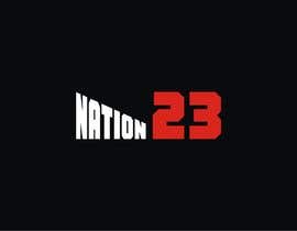 #42 ， I need ‘nation’ in white writing sloped though the number 23 来自 sandy4990
