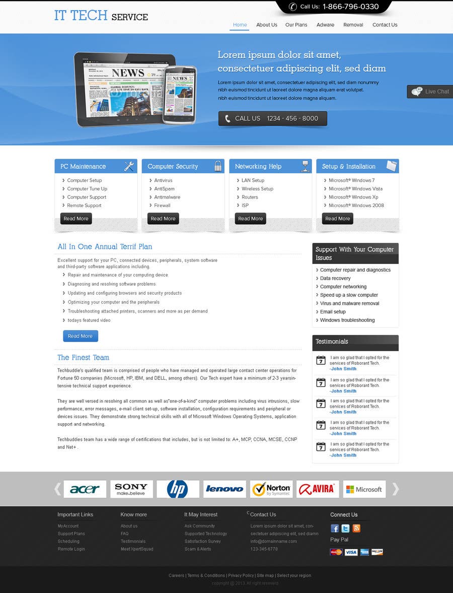 
                                                                                                                        Konkurrenceindlæg #                                            14
                                         for                                             Wordpress Theme Design for IT Tech Support Help $650 to $1000
                                        
