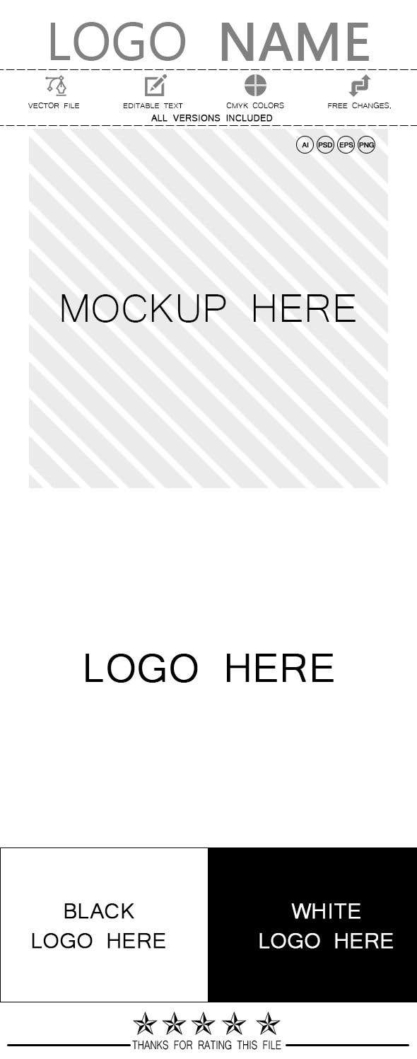 Entri Kontes #3 untuk                                                Build a template for logo presentation preview image on envato platform
                                            