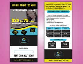 #73 za Postcard style flyer for telecom business double sided od nurmohammad9211