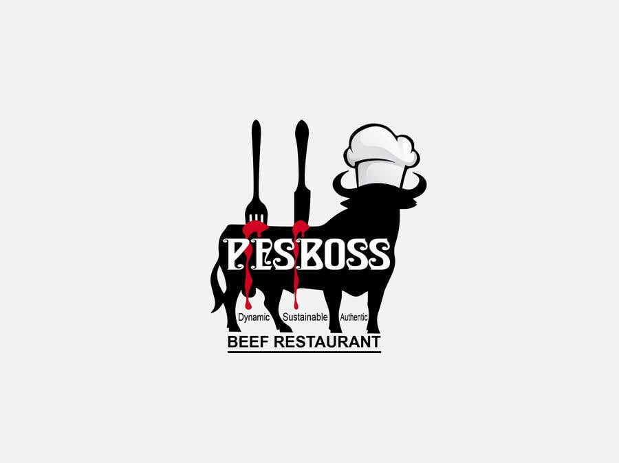Penyertaan Peraduan #271 untuk                                                 Beef Restaurant Logo Designs
                                            
