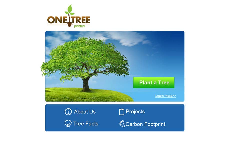 Participación en el concurso Nro.161 para                                                 Website Design for 1 Tree Planted
                                            