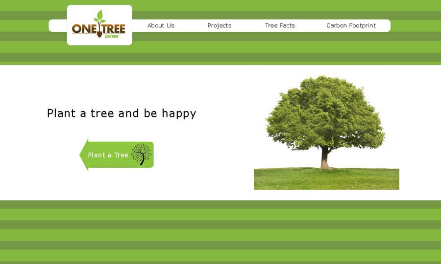 ผลงานการประกวด #108 สำหรับ                                                 Website Design for 1 Tree Planted
                                            
