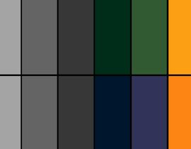 #43 for Build me a color palette for my mobile application! by NEWMOONDESIGN