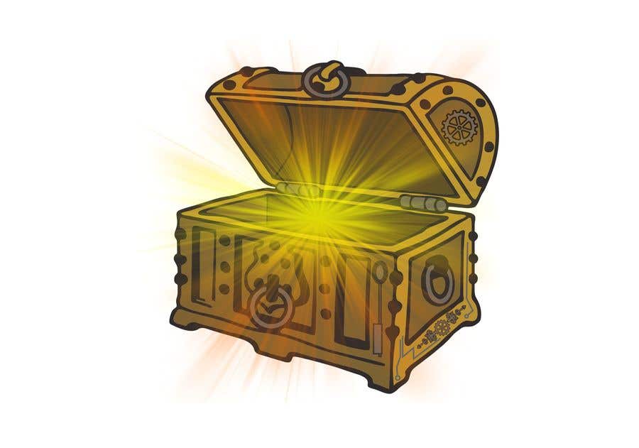 Konkurrenceindlæg #3 for                                                 Need a graphic of a modern steam punk type Trunk/Chest with video game glow upon open view.
                                            