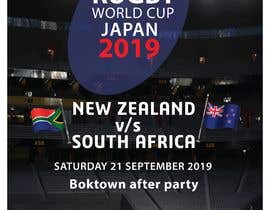 ammaramjad02 tarafından design a poster ( Rugby world cup ) south Africa vs için no 3