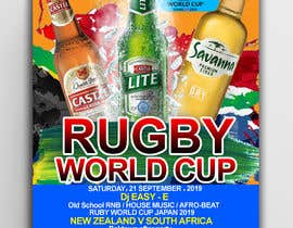 farabishawon95 tarafından design a poster ( Rugby world cup ) south Africa vs için no 12