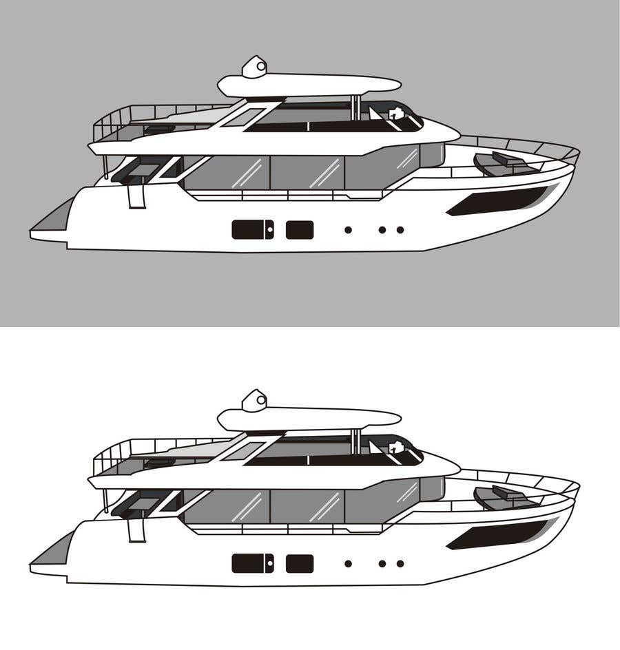 Inscrição nº 150 do Concurso para                                                 Simple boat line art logo
                                            