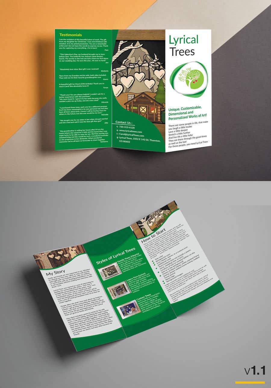 Penyertaan Peraduan #24 untuk                                                 8x10 Tri-fold Brochure
                                            