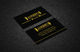Konkurrenceindlæg #49 billede for                                                     Luxury Black and Gold Business Card Design for Jewelry website
                                                