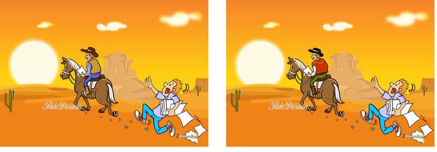 Konkurrenceindlæg #9 for                                                 Cartoon image of professor riding into sunset ignoring a graduate student
                                            