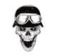 Graphic Design konkurrenceindlæg #28 til Illustrate a Biker Skull with a Helmet