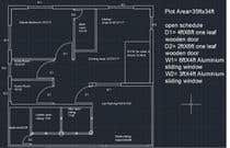 #2 for Need 2D Floor Plan for my home without elevation by kalyaaar