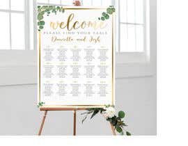 marianayepez님에 의한 Wedding table seating chart &amp; Table Numbers을(를) 위한 #5