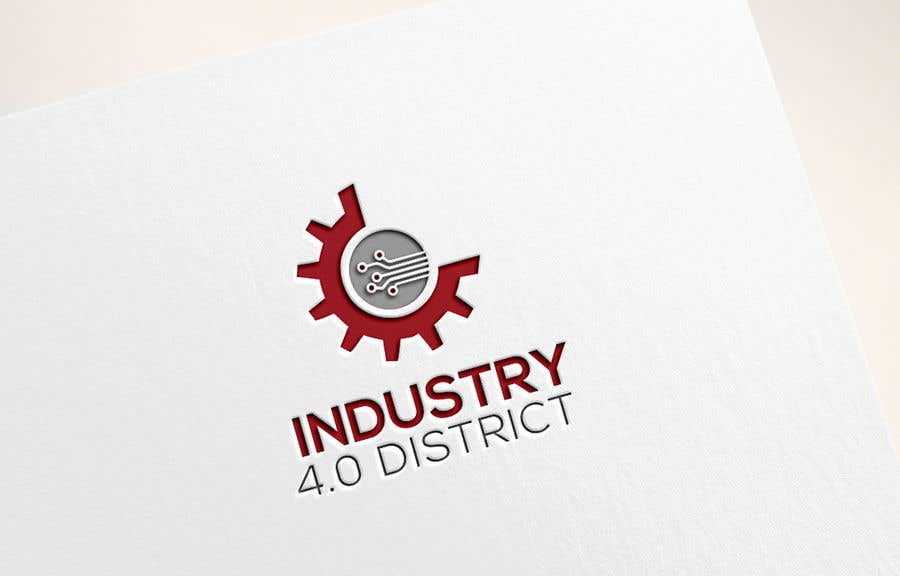 Konkurrenceindlæg #23 for                                                 Try to design a futuristic logo which reflects the identity of a district that adopts the concepts of industry 4.0 (the 4th industrial revolution, which also somehow aligns with the university logo theme (attached)
                                            