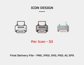 #24 para Design 20-30 icons/mock-up related to printing industry (contest for 1 icon now) de babarhossen