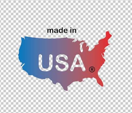 Bài tham dự cuộc thi #22 cho                                                 Design Transparent Sticker for "Made in USA" product
                                            