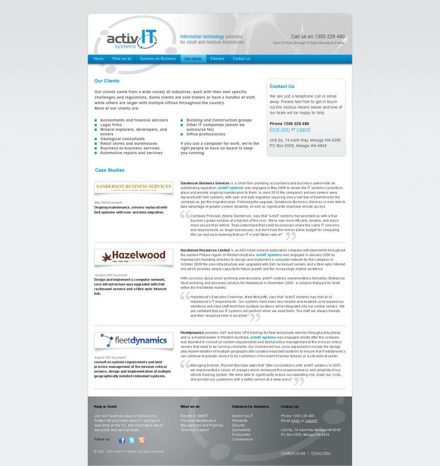 Contest Entry #26 for                                                 Website Design for activIT systems
                                            