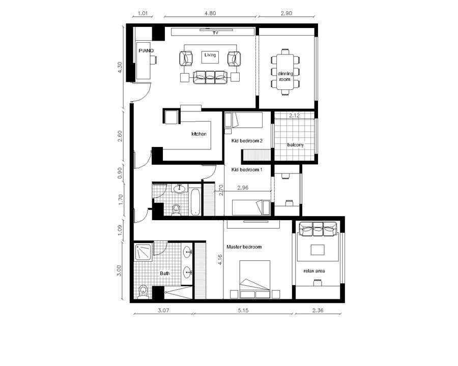 Contest Entry #70 for                                                 144sqm Apartment
                                            