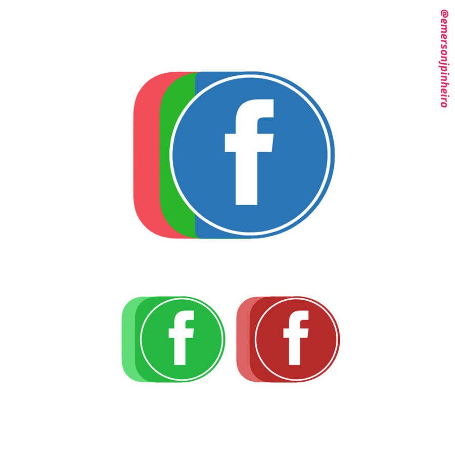 Конкурсна заявка №961 для                                                 Create a better version of Facebook's new logo
                                            