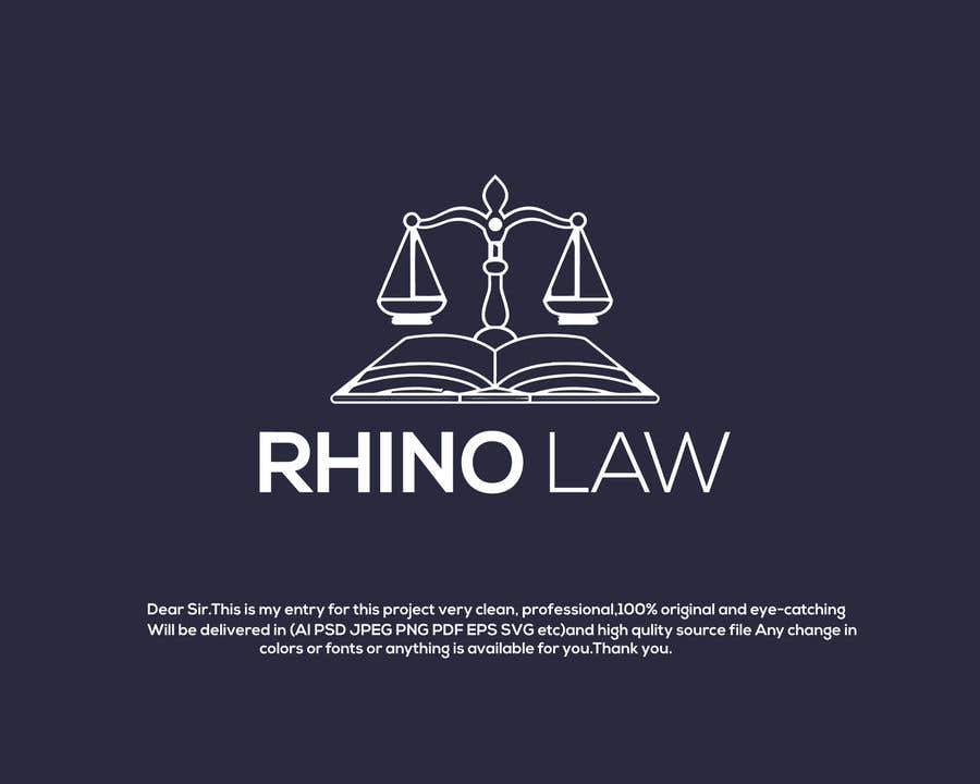 Penyertaan Peraduan #48 untuk                                                 Company Logo - Rhino Law
                                            