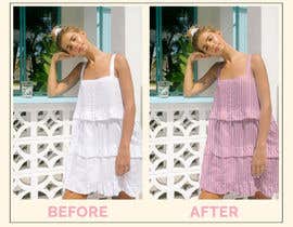 #8 untuk Change the colour of this dress to pink stripes oleh shazal97