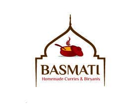 Nro 1 kilpailuun I need a logo designed for my new indian restaurant name “Basmati” and in small below the name “homemade curries &amp; biryanis” käyttäjältä JannatArni