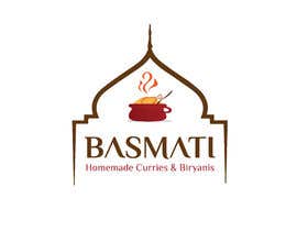 Nro 28 kilpailuun I need a logo designed for my new indian restaurant name “Basmati” and in small below the name “homemade curries &amp; biryanis” käyttäjältä JannatArni