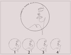 #16 for I need a fine line drawing of a female’s face inside a fine black circle. I want the words “Cosmetic Nurse Ella” in the upper left hand corner in a fine line font like in the example. af Akashkhan360