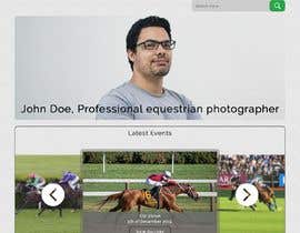#16 for Web(shop) design for a equestrian sport photographer (only the design) by TheTravLRD