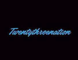 #2 for I need ‘Twentythreenation ‘ in these colours I just posted to give yous a idea the logo in black in white is mine but I need it in the aqua blue with pink outlining by DesignerAasi