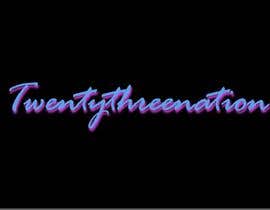 #5 for I need ‘Twentythreenation ‘ in these colours I just posted to give yous a idea the logo in black in white is mine but I need it in the aqua blue with pink outlining by kinzamuzzammil