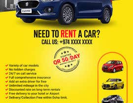 #65 para Designning an Advertisment (A4 size) for car rental business de crazywebonline