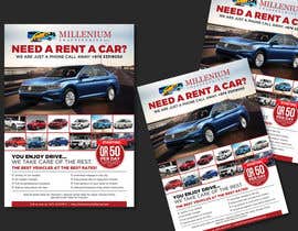 #94 untuk Designning an Advertisment (A4 size) for car rental business oleh karimulgraphic