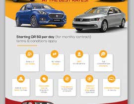 #95 untuk Designning an Advertisment (A4 size) for car rental business oleh Tide5