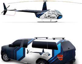 #172 untuk Helicopter AND Truck wrap design oleh jockeer