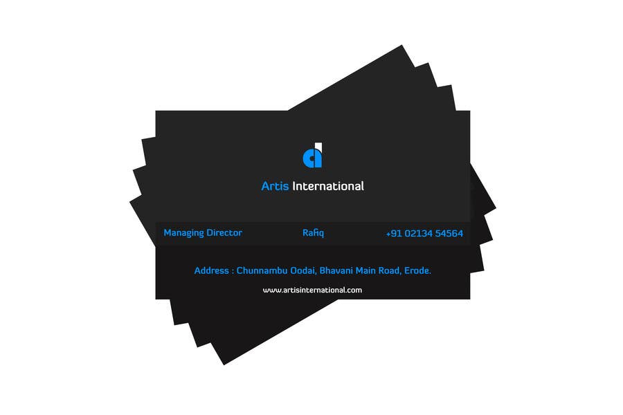 Kilpailutyö #22 kilpailussa                                                 Logo and Business Card Design for Artis International
                                            