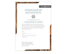 #7 สำหรับ Design a Certificate of Authenticity โดย jayantika18