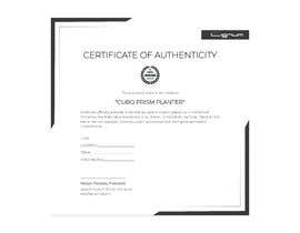 #9 สำหรับ Design a Certificate of Authenticity โดย jayantika18