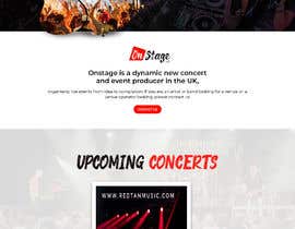 #35 untuk Two-page website design for Onstage Promotion - Guaranteed oleh sneha15112018