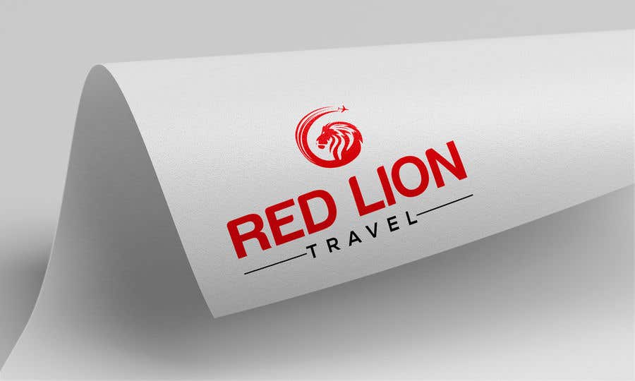 Penyertaan Peraduan #220 untuk                                                 A logo for Red Lion Travel
                                            