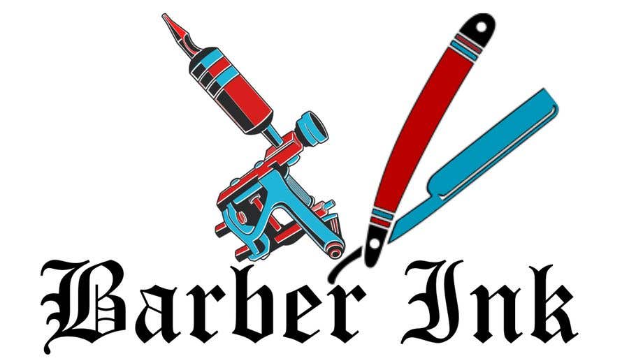 Entry #3 by shaheerahmar97 for Create a brand/logo for a tattoo/barber shop  called: Barber Ink | Freelancer