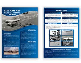 #16 dla Brochure Design - Vietnam Air War Oral History Archive przez bachchubecks