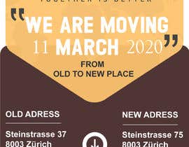#133 for Flyer &quot;We are moving&quot; by RimaSM