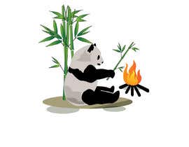 #6 for I need a logo of a panda holding a bamboo stick with fire in front that looks like hes grilling.. 
panda position should be similar to the attached photo 

panda should look a bit cartoon style by flyhy