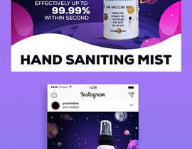 Nro 66 kilpailuun Design me a single promotional flyers for my brand new hand sanitizer for Kids (Instagram post size) käyttäjältä liangelCreative