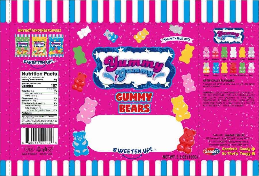 Contest Entry #60 for                                                 Create a design for the packaging - Gummy Bear Candy package design
                                            