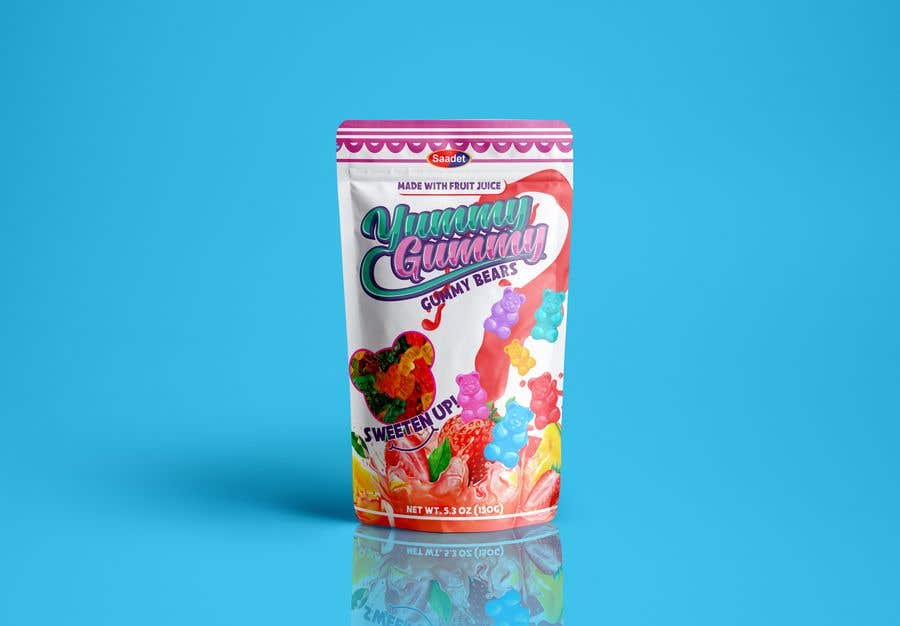 Penyertaan Peraduan #51 untuk                                                 Create a design for the packaging - Gummy Bear Candy package design
                                            