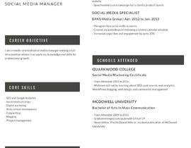 #15 for Resume Template in words. format by ghostwriter25